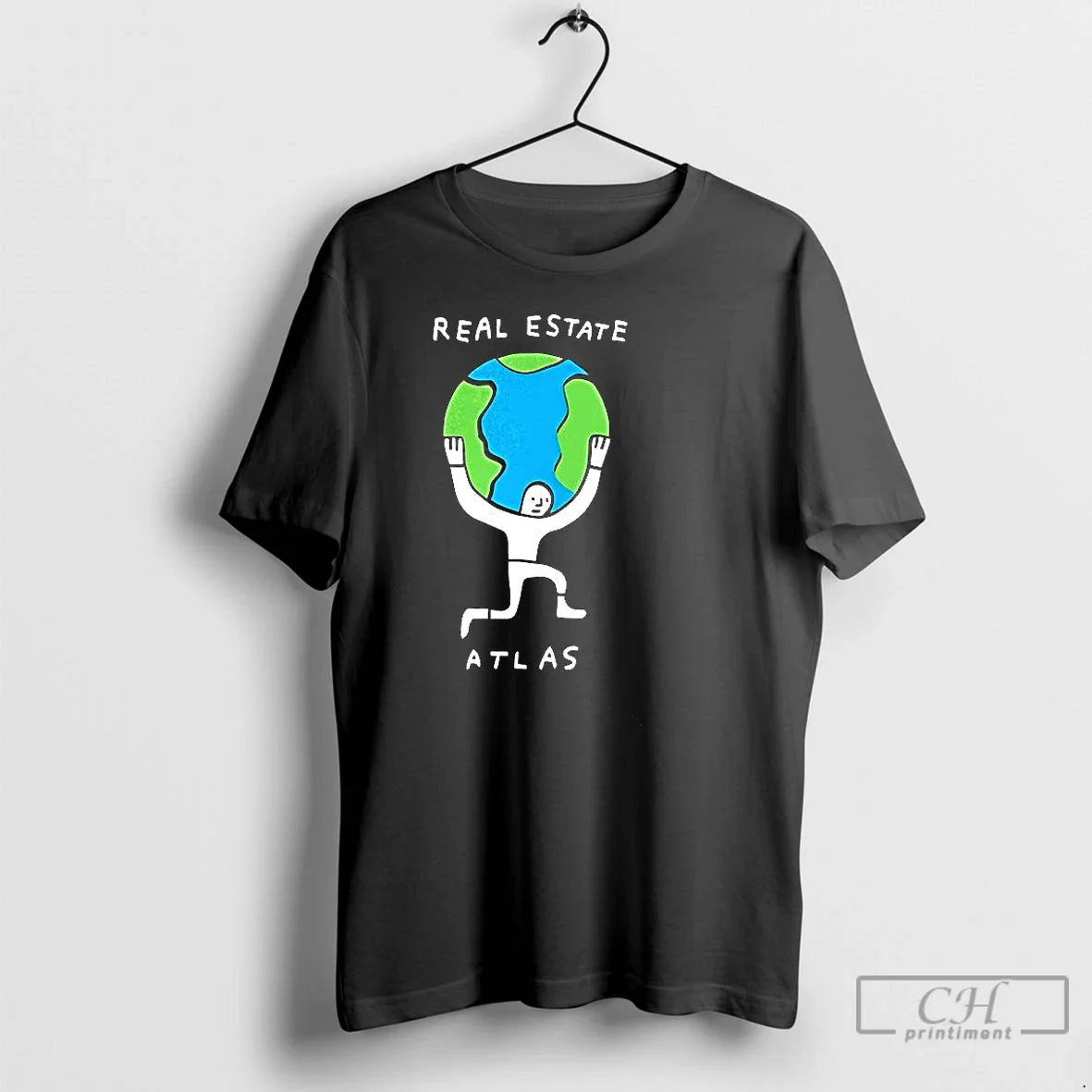 Classic Real Estate Atlas Planet Earth - Adult & Kids T-Shirts, Sweatshirts & Hoodies apparel design preview 1