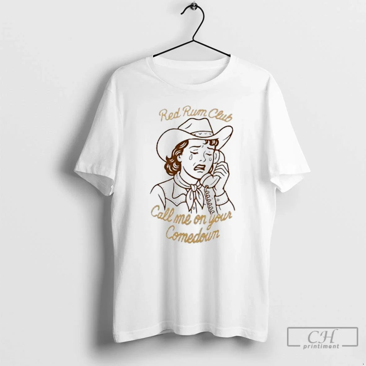 Classic Red Rum Club Call Me On Your Comedown 2025 - Adult & Kids T-Shirts, Sweatshirts & Hoodies apparel design preview 1