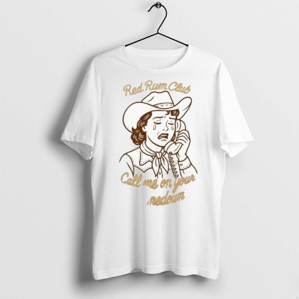 Classic Red Rum Club Call Me On Your Comedown Cowgirl - Adult & Kids T-Shirts, Sweatshirts & Hoodies apparel design preview 1