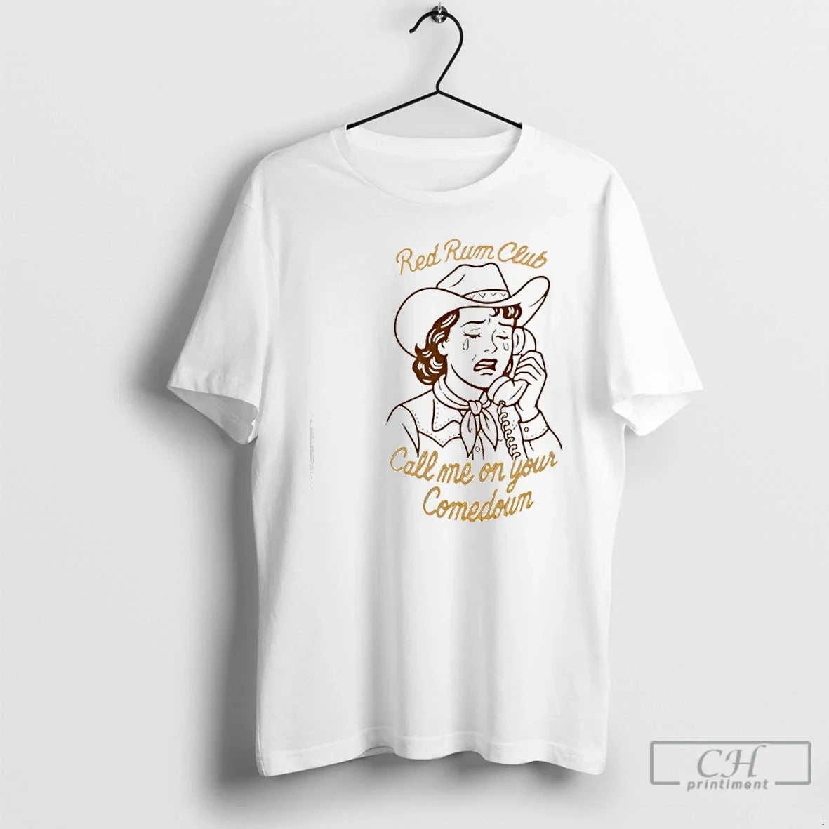 Classic Red Rum Club Call Me On Your Comedown - Adult & Kids T-Shirts, Sweatshirts & Hoodies apparel design preview 1