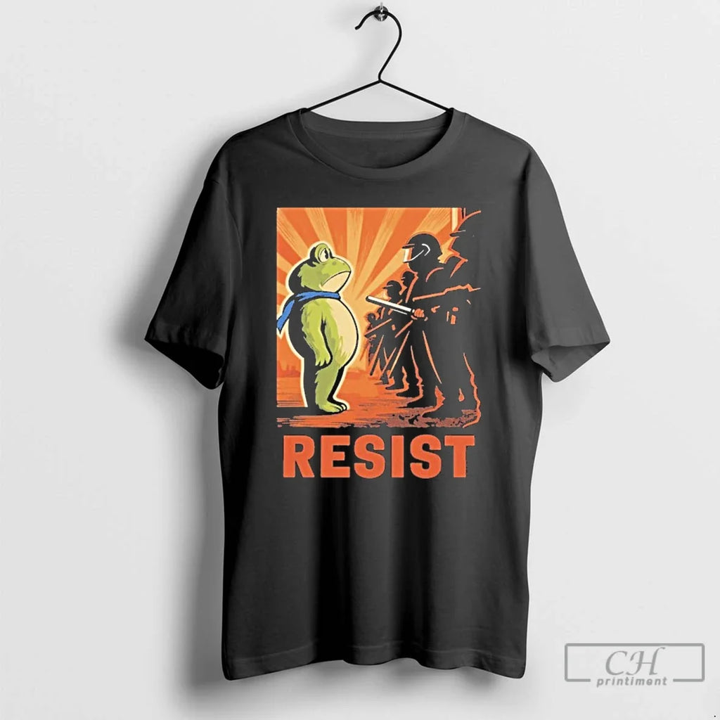 Classic Resist Frog Activist Portland - Adult & Kids T-Shirts, Sweatshirts & Hoodies apparel design preview 1