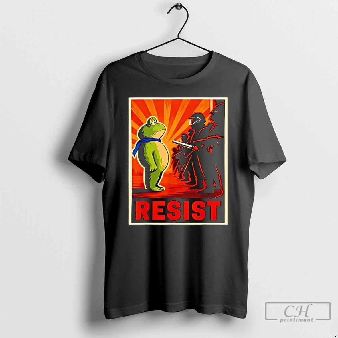 Classic Resist Frog Portland Protest Retro - Adult & Kids T-Shirts, Sweatshirts & Hoodies apparel design preview 1
