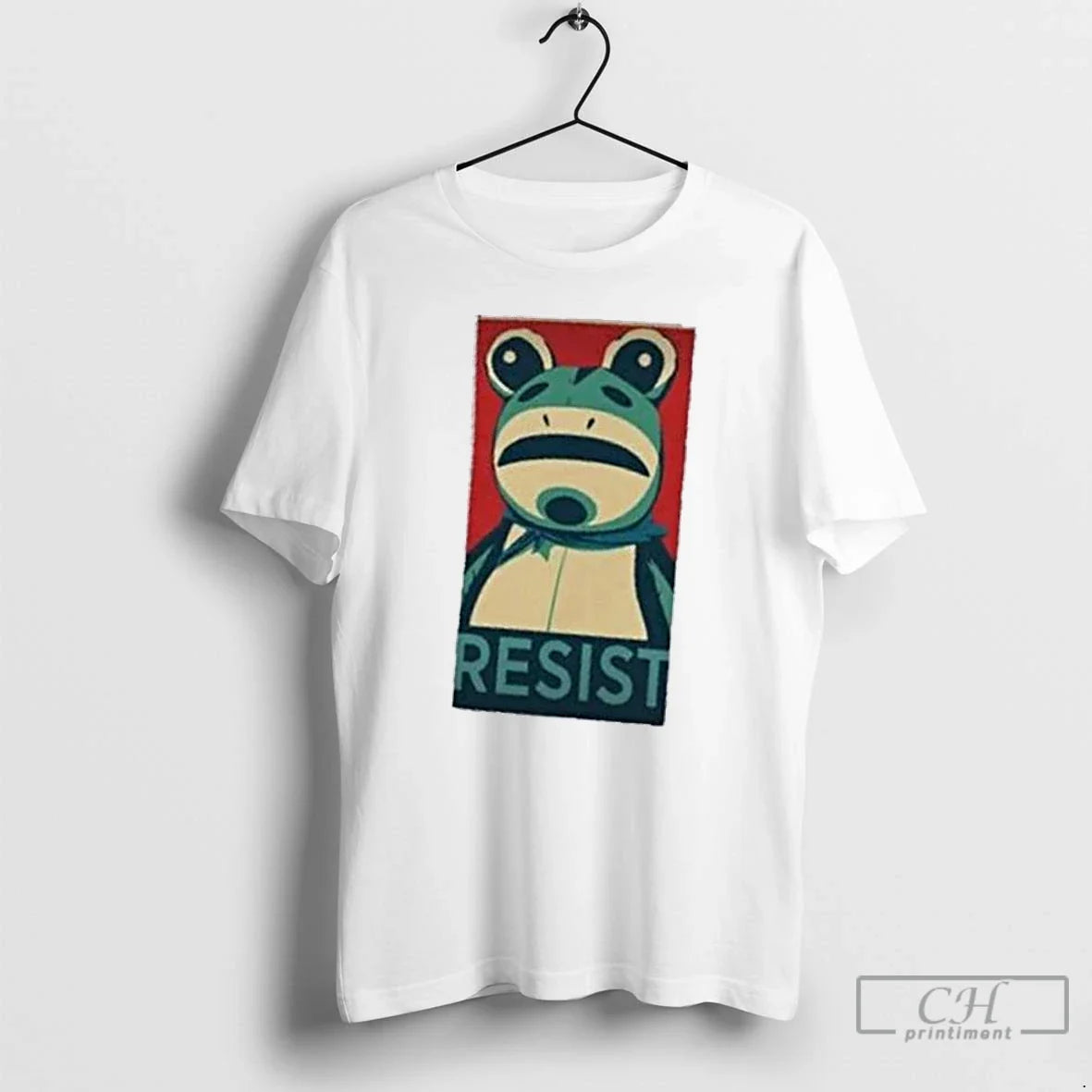 Classic Resist Frog Retro Political Portland Art - Adult & Kids T-Shirts, Sweatshirts & Hoodies apparel design preview 1