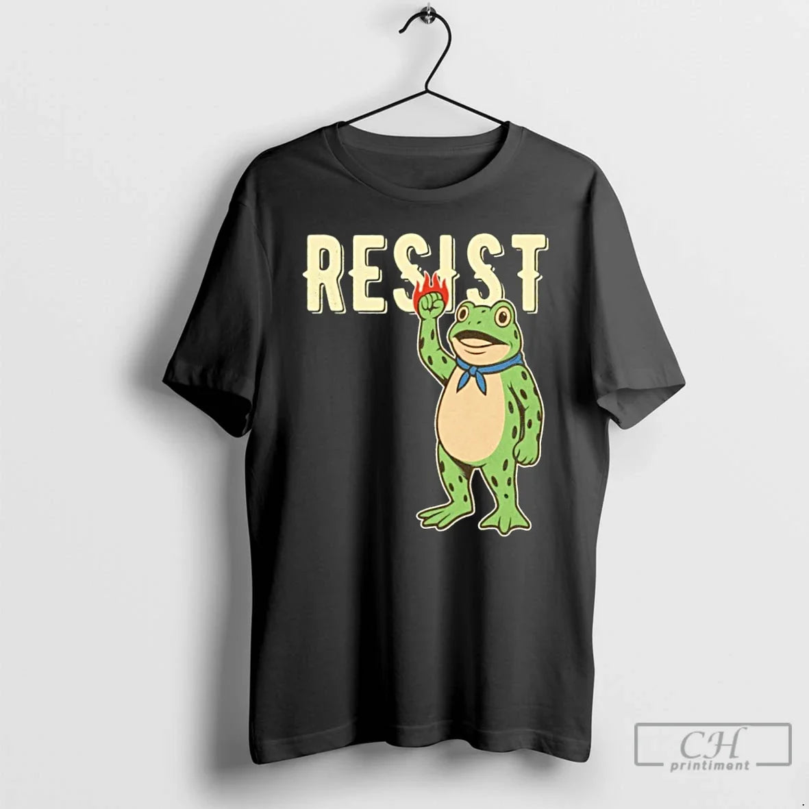 Classic Resist Ice Portland Frog - Adult & Kids T-Shirts, Sweatshirts & Hoodies apparel design preview 1