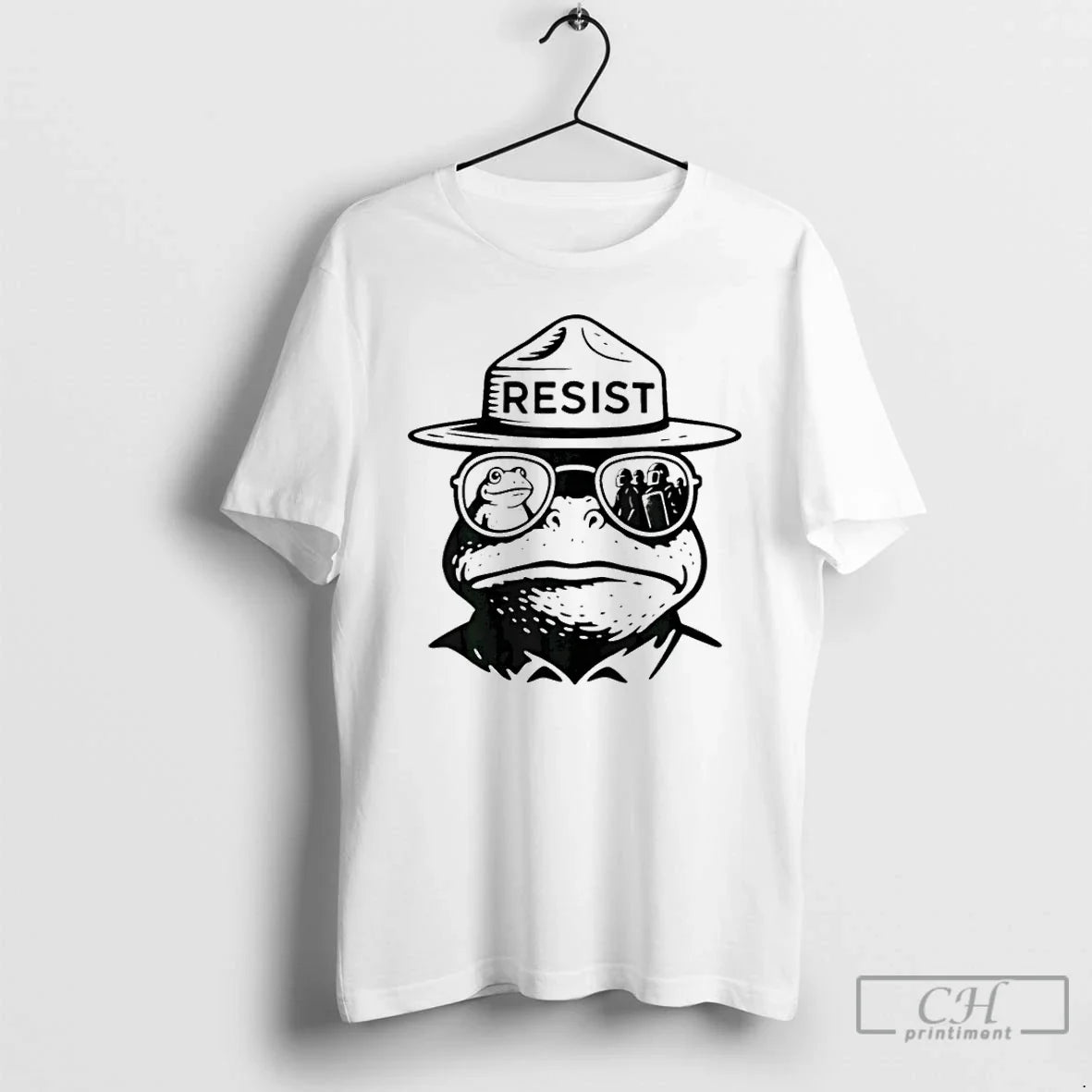 Classic Resist Portland Frog Funny City Art - Adult & Kids T-Shirts, Sweatshirts & Hoodies apparel design preview 1