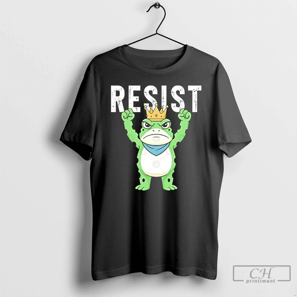 Classic Resist Portland Frog King - Adult & Kids T-Shirts, Sweatshirts & Hoodies apparel design preview 1