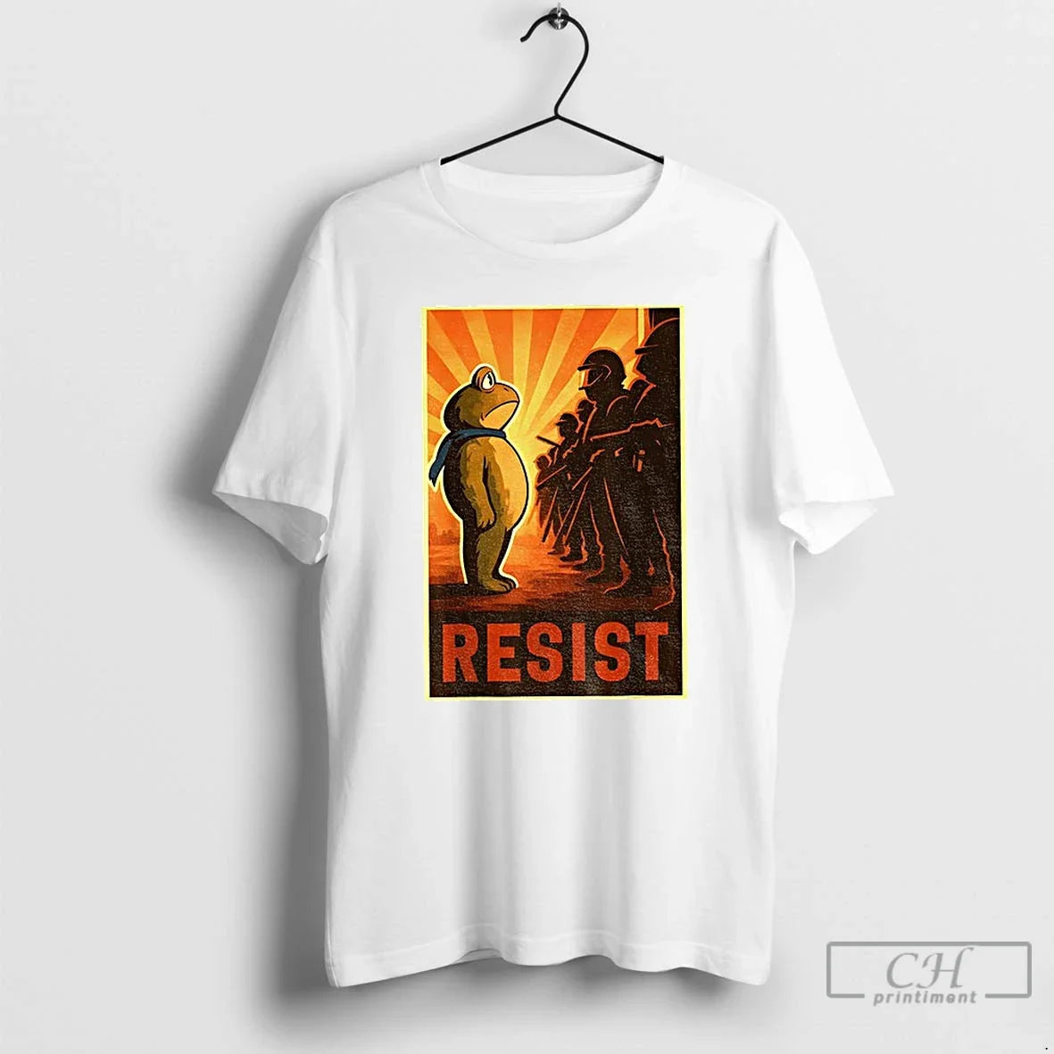 Classic Resist Portland Frog Protest Anti Fascism - Adult & Kids T-Shirts, Sweatshirts & Hoodies apparel design preview 1