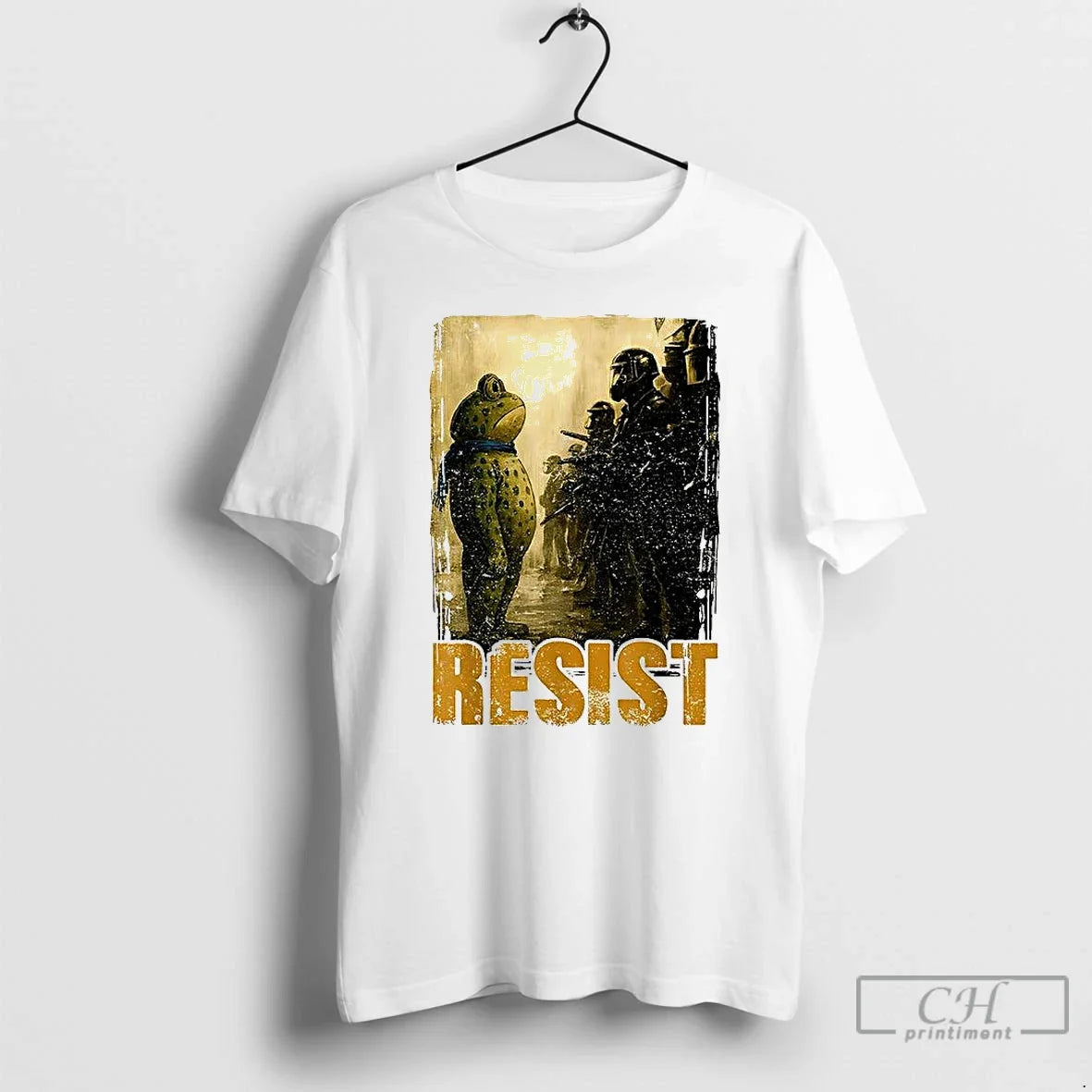 Classic Resist Portland Frog Protest - Adult & Kids T-Shirts, Sweatshirts & Hoodies apparel design preview 1