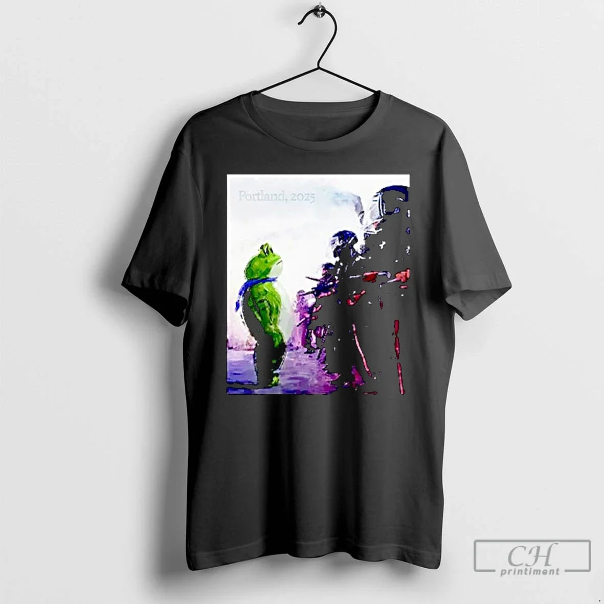 Classic Resist Portland Frog I Stand With Ornaments - Adult & Kids T-Shirts, Sweatshirts & Hoodies apparel design preview 1