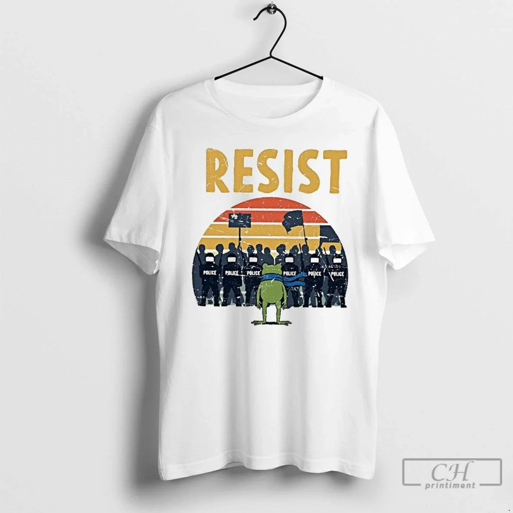 Classic Retro Portland Frog Protest Rage Against The - Adult & Kids T-Shirts, Sweatshirts & Hoodies apparel design preview 1