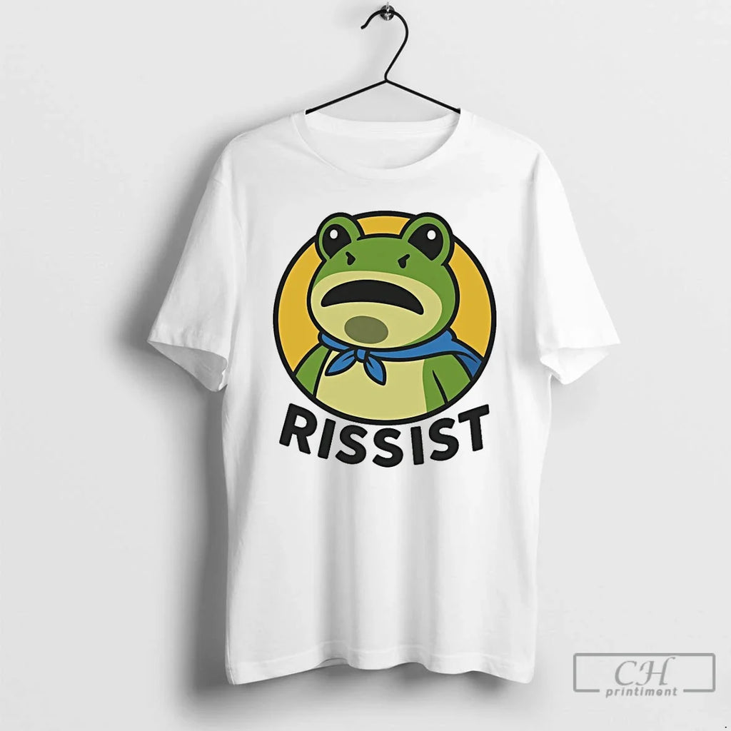 Classic Rissist Portland Frog Protest - Adult & Kids T-Shirts, Sweatshirts & Hoodies apparel design preview 1