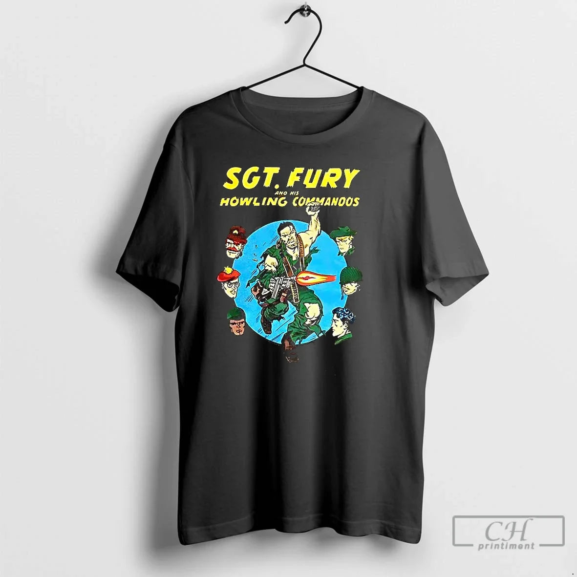 Classic Sgt Fury And His Howling Commandos - Adult & Kids T-Shirts, Sweatshirts & Hoodies apparel design preview 1