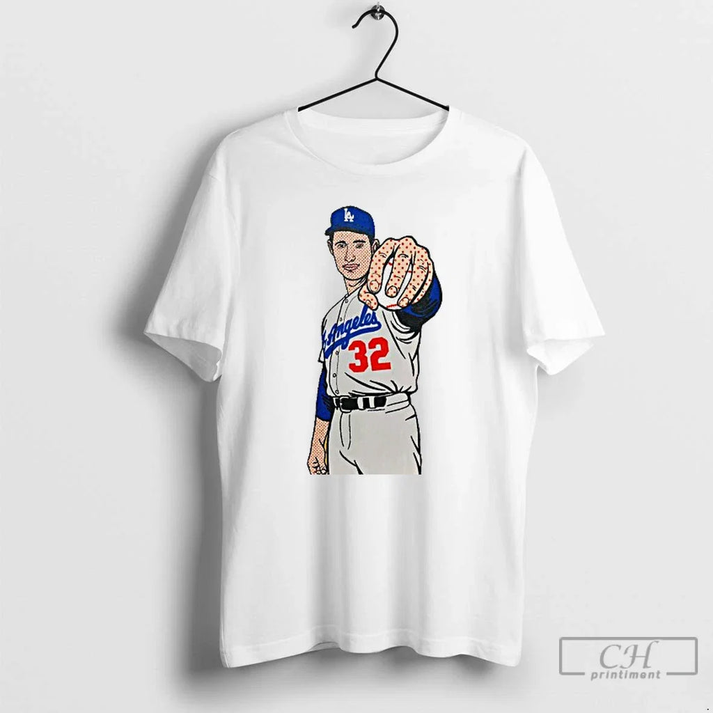 Classic Sandy Koufax Los Angeles Dodgers 2025 Graphic - Adult & Kids T-Shirts, Sweatshirts & Hoodies apparel design preview 1
