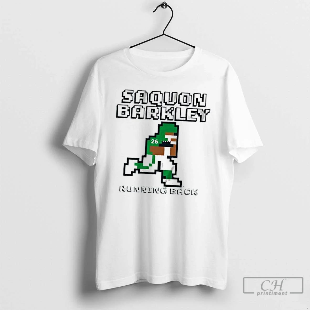 Classic Saquon Barkley Retro Baller Running Back - Adult & Kids T-Shirts, Sweatshirts & Hoodies apparel design preview 1