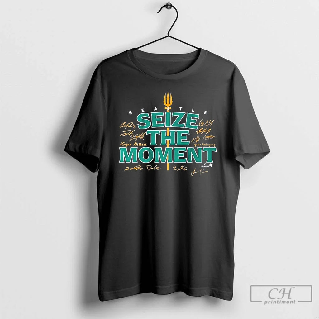 Classic Seattle Mariners Seize The Moment Alcs - Adult & Kids T-Shirts, Sweatshirts & Hoodies apparel design preview 1