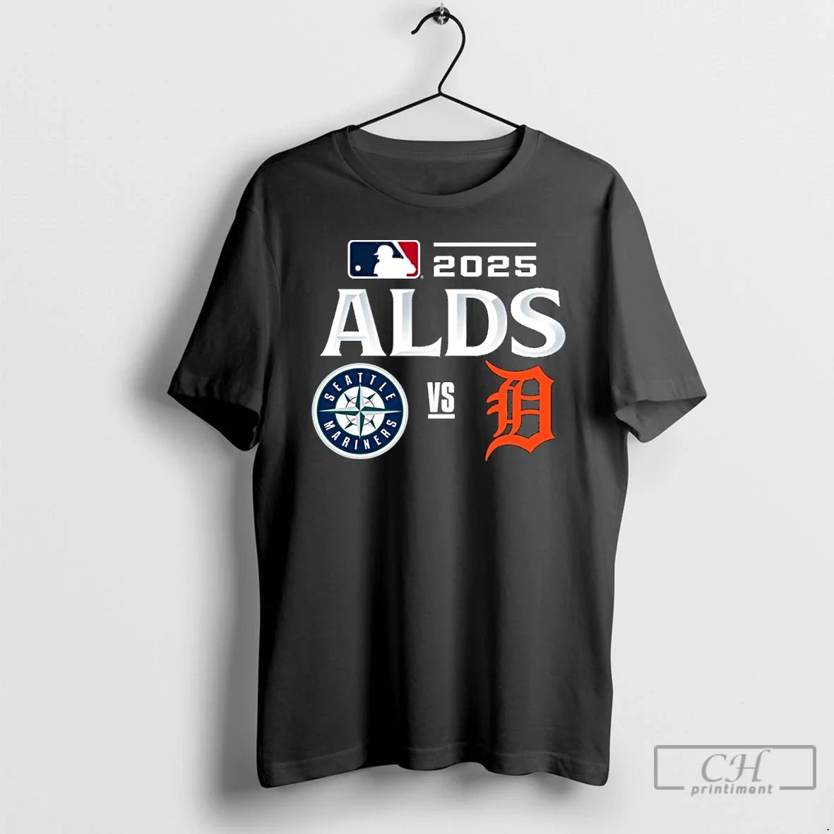 Classic Seattle Mariners Vs Detroit Tigers 2025 Mlb - Adult & Kids T-Shirts, Sweatshirts & Hoodies apparel design preview 1