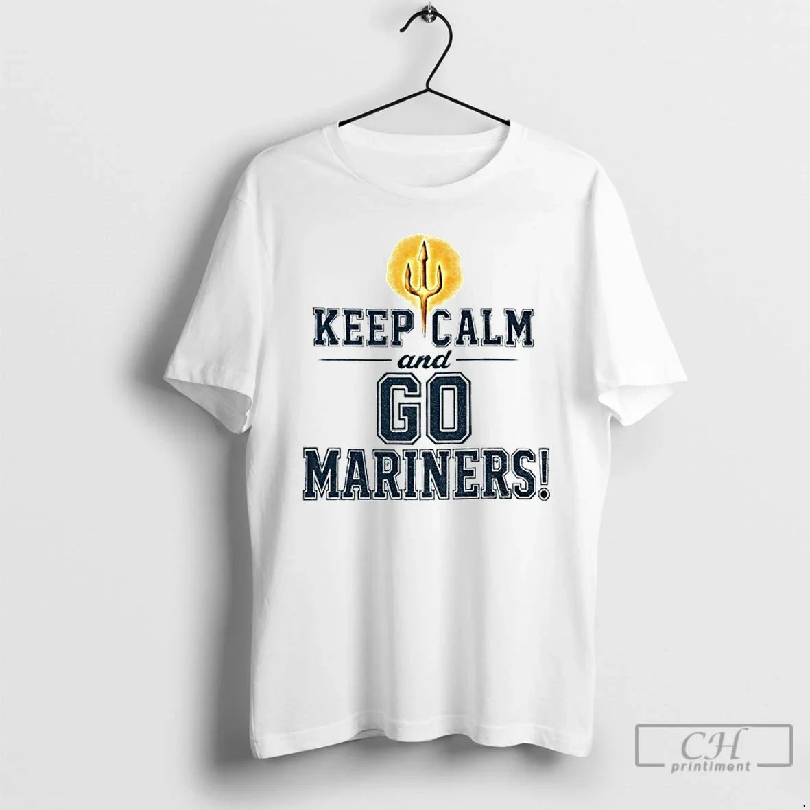 Classic Seattle Mariners Baseball Keep Calm And Go - Adult & Kids T-Shirts, Sweatshirts & Hoodies apparel design preview 1