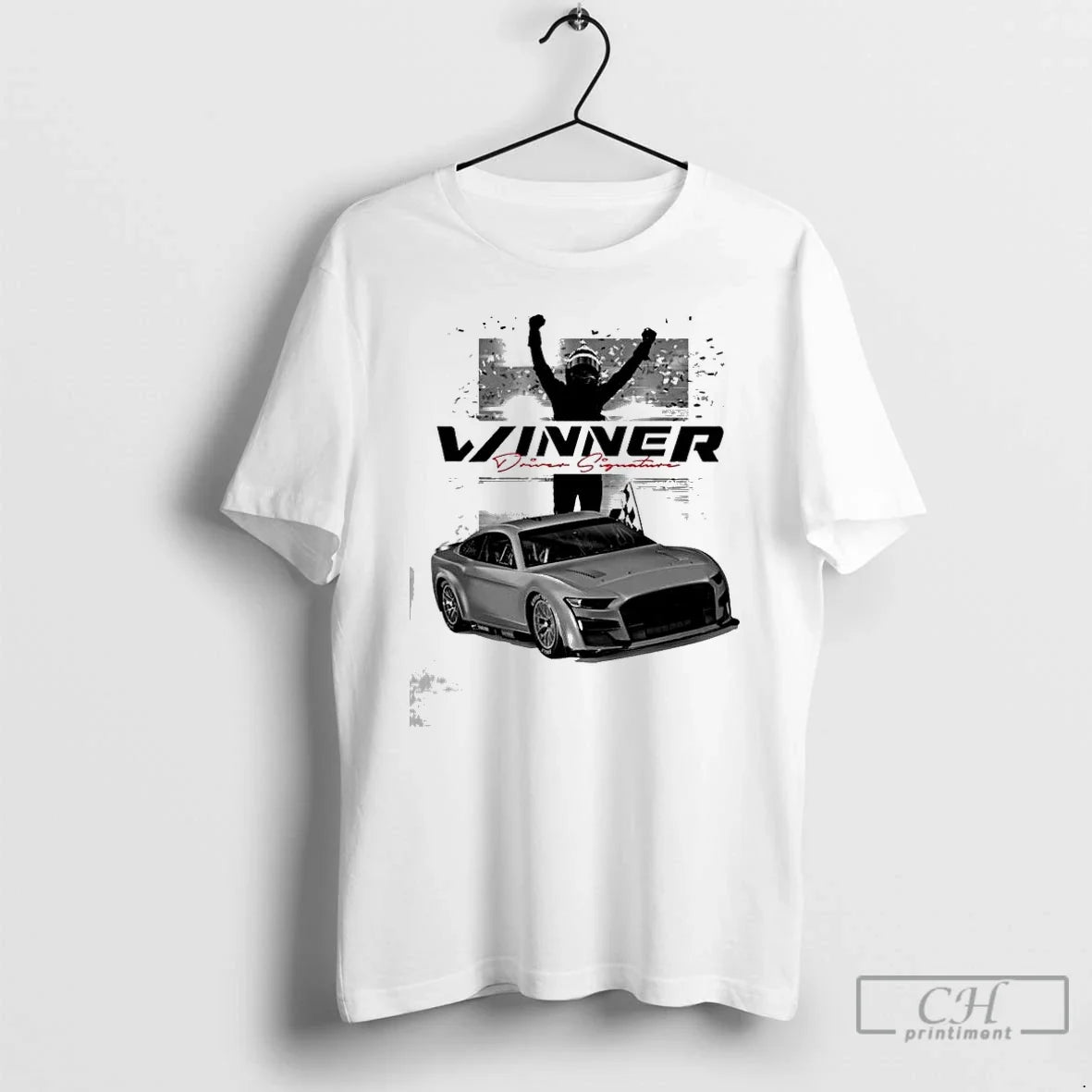 Classic Shane Van Gisbergen Checkered Flag 2025 Bank - Adult & Kids T-Shirts, Sweatshirts & Hoodies apparel design preview 1