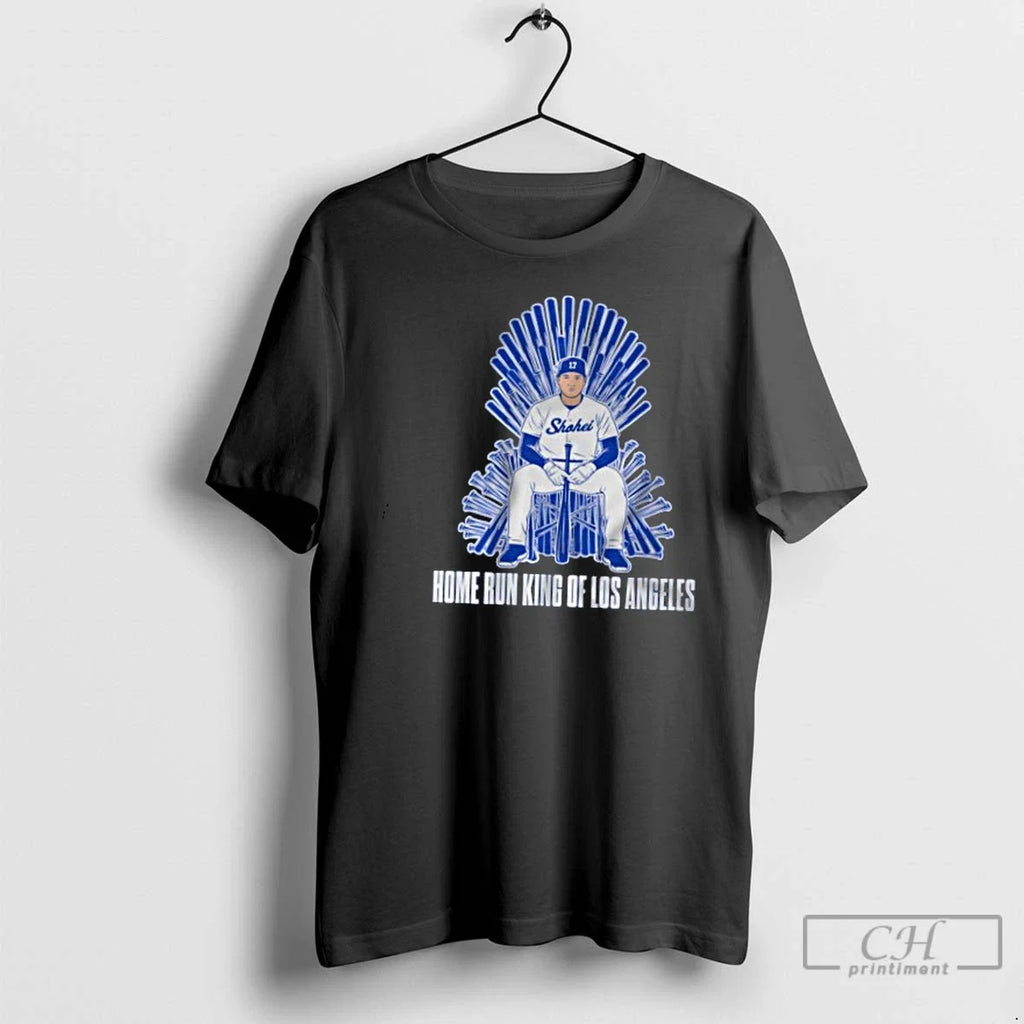 Classic Shohei Ohtani Home Run King Of Los Angeles - Adult & Kids T-Shirts, Sweatshirts & Hoodies apparel design preview 1