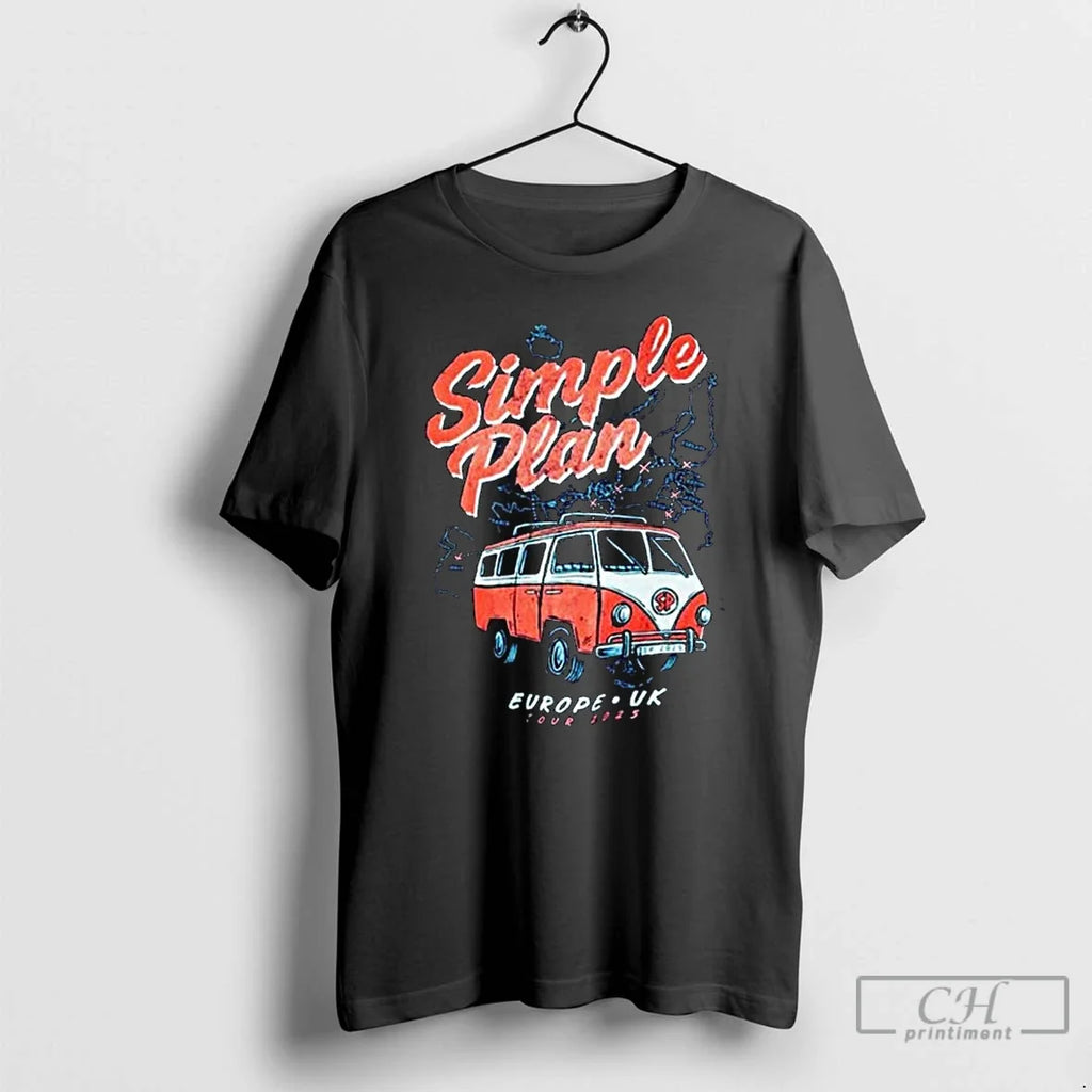 Classic Simple Plan Europe Uk Tour 2025 Exclusive - Adult & Kids T-Shirts, Sweatshirts & Hoodies apparel design preview 1