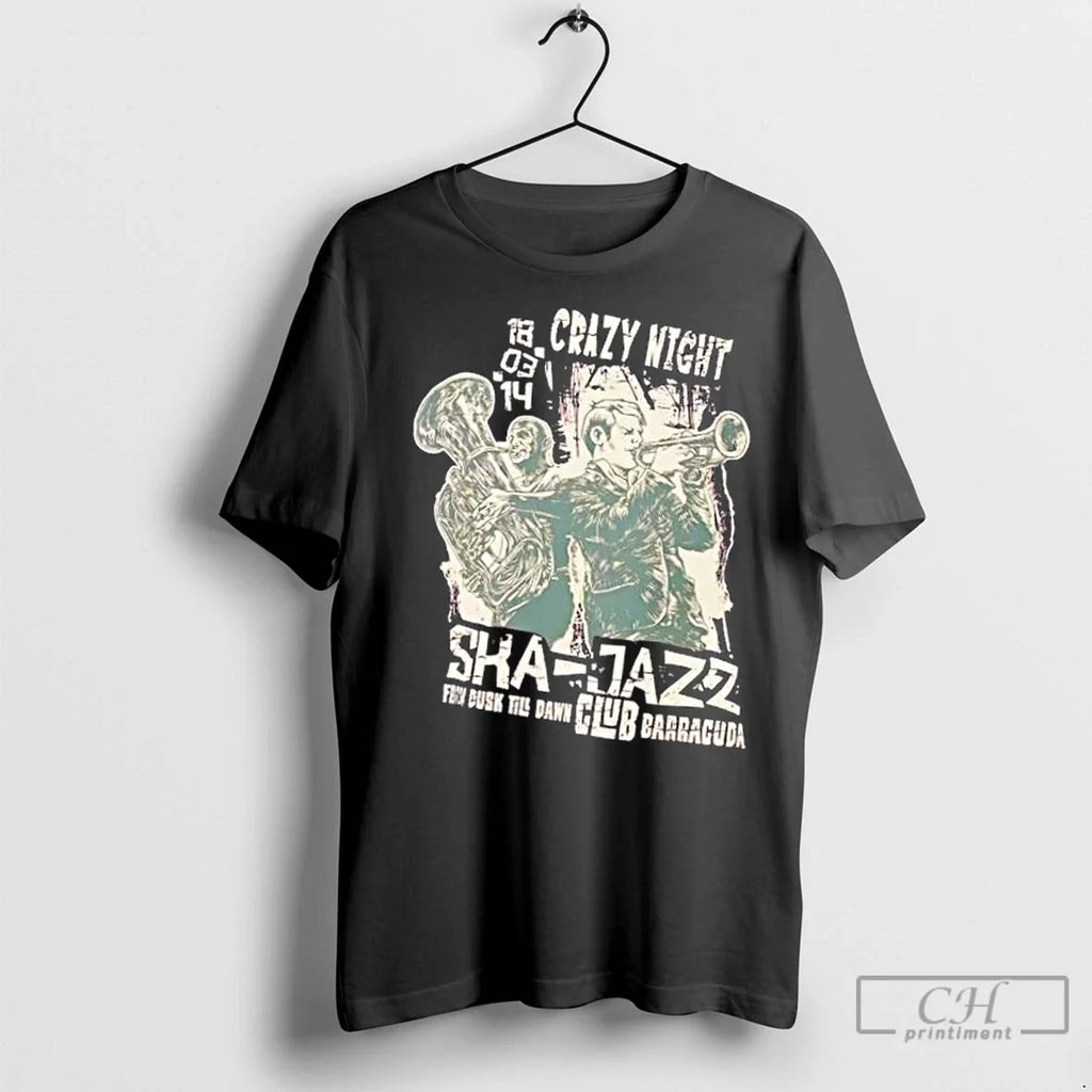 Classic Ska Jazz Retro Club Barracuda Music - Adult & Kids T-Shirts, Sweatshirts & Hoodies apparel design preview 1