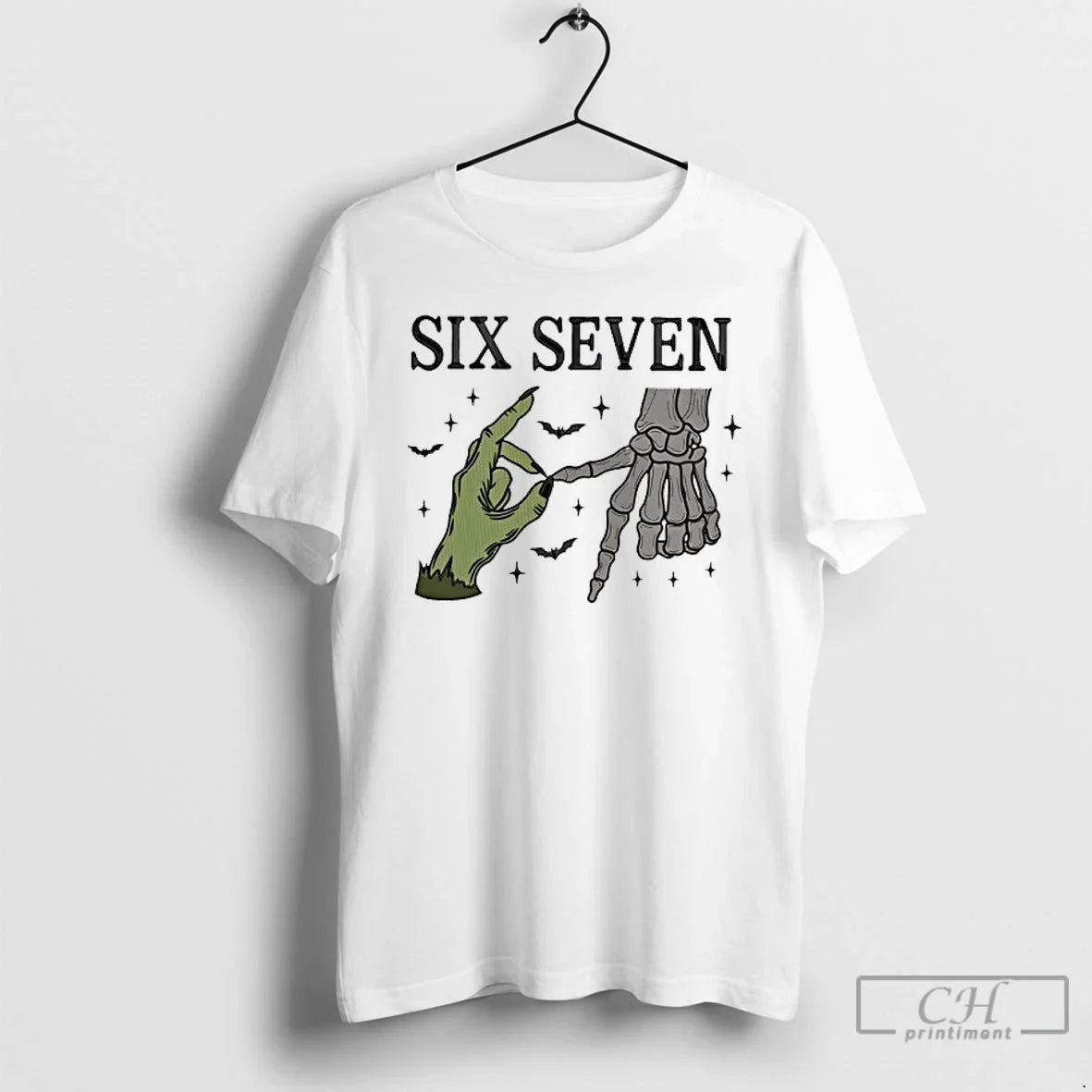 Classic Skeleton Ssix Seven Hands Halloween - Adult & Kids T-Shirts, Sweatshirts & Hoodies apparel design preview 1