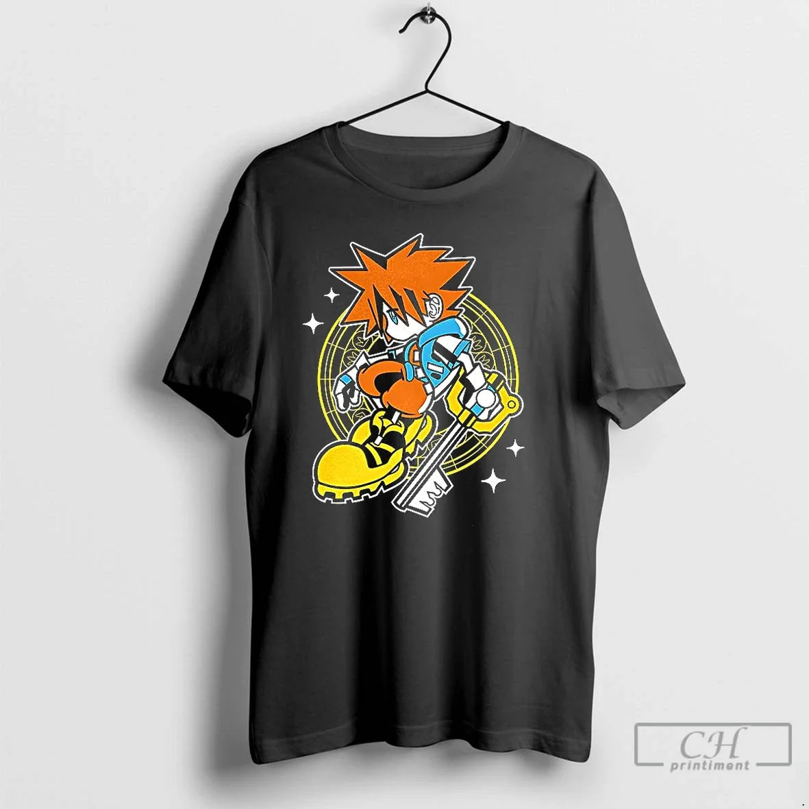 Classic Sora Kingdom Hearts Video Game Character Kill - Adult & Kids T-Shirts, Sweatshirts & Hoodies apparel design preview 1