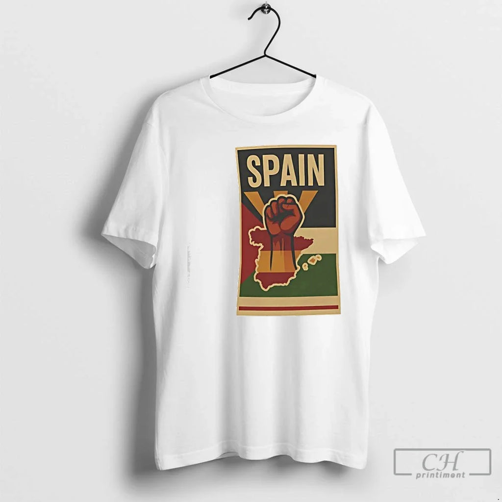 Classic Spain Support Palestine - Adult & Kids T-Shirts, Sweatshirts & Hoodies apparel design preview 1