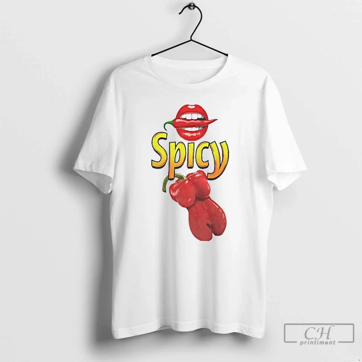 Classic Spicy Chili Pepper Mens White - Adult & Kids T-Shirts, Sweatshirts & Hoodies apparel design preview 1