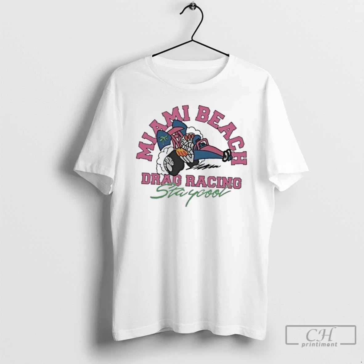 Classic Staycool Miami Beach Racing - Adult & Kids T-Shirts, Sweatshirts & Hoodies apparel design preview 1