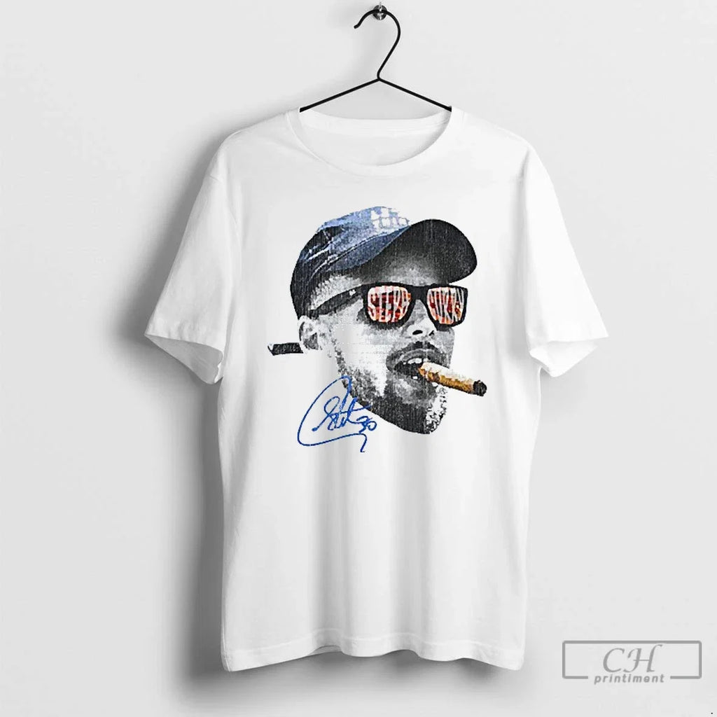 Classic Stephen Curry Smoking Golden State Warriors - Adult & Kids T-Shirts, Sweatshirts & Hoodies apparel design preview 1