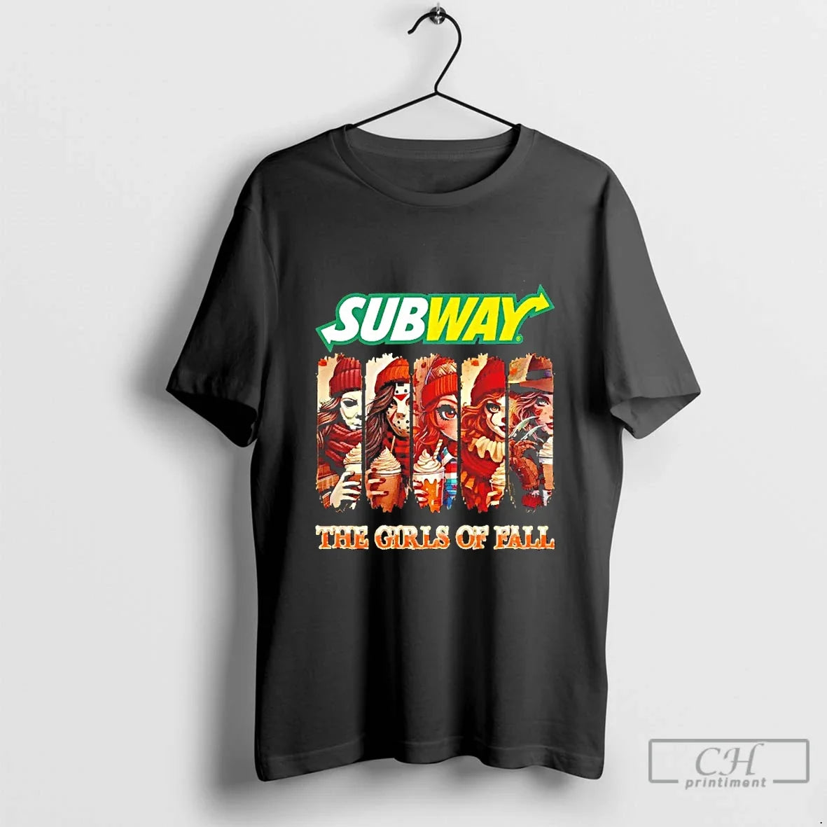 Classic Subway The Girls Of Fall Halloween Blackshirt - Adult & Kids T-Shirts, Sweatshirts & Hoodies apparel design preview 1