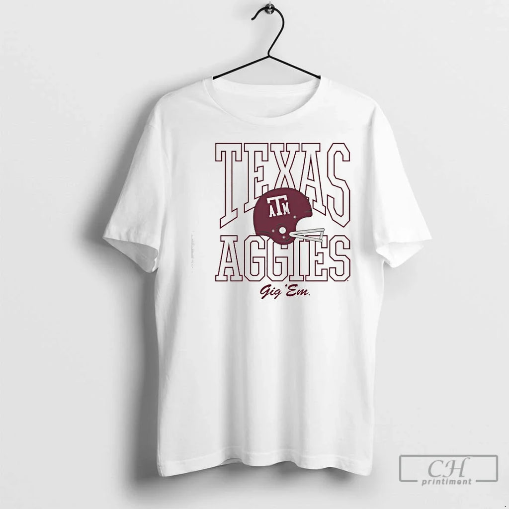 Classic Texas Am Aggies 1975 Football Ringer - Adult & Kids T-Shirts, Sweatshirts & Hoodies apparel design preview 1