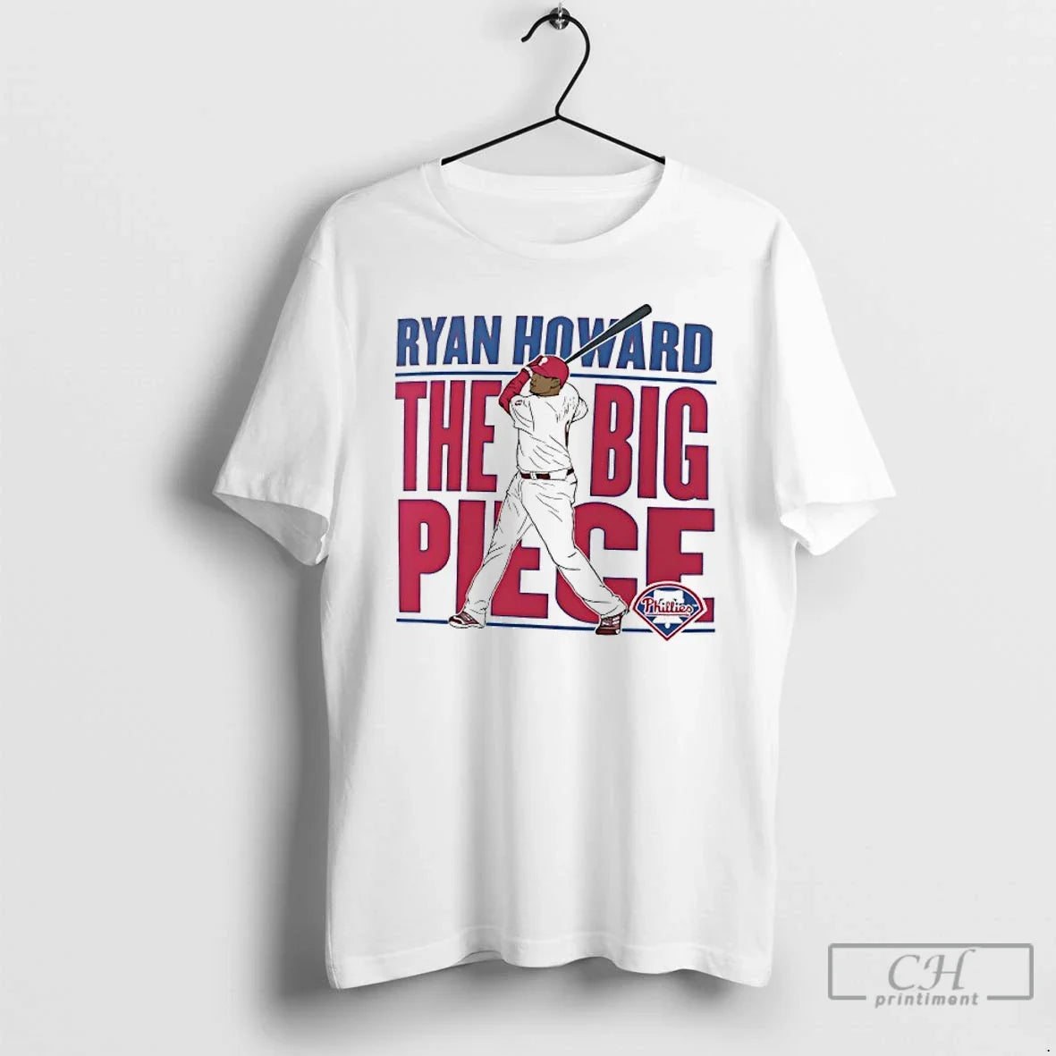 Classic The Big Piece Phillies Ryan Howard - Adult & Kids T-Shirts, Sweatshirts & Hoodies apparel design preview 1
