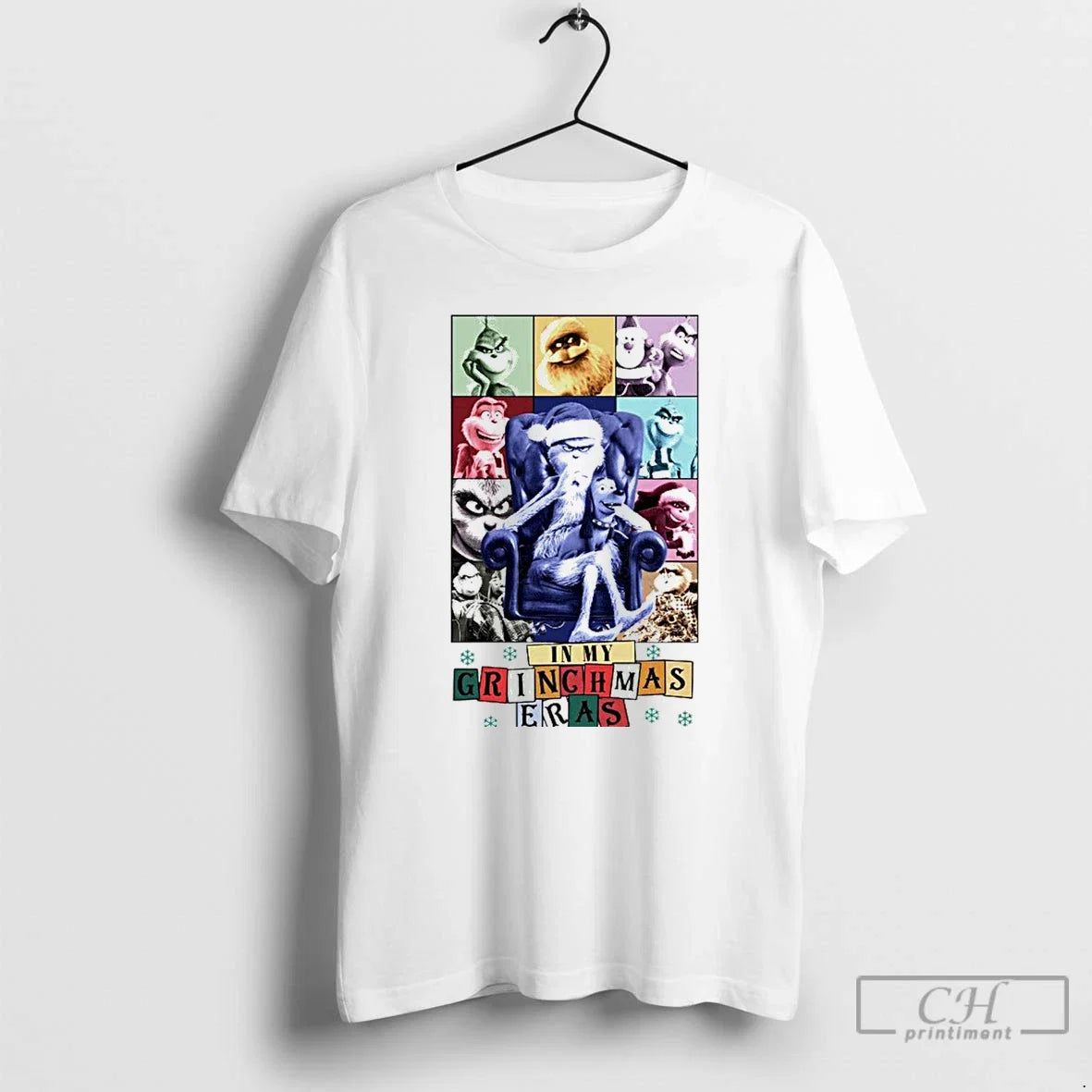 Classic The Grinch In My Grinchmas Eras White - Adult & Kids T-Shirts, Sweatshirts & Hoodies apparel design preview 1