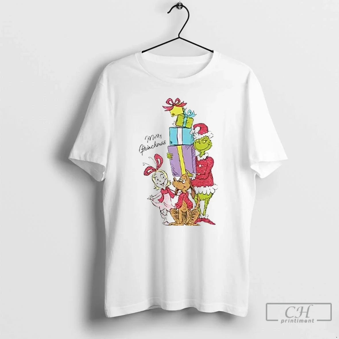 Classic The Grinch Merry Grinchmas Cartoon White - Adult & Kids T-Shirts, Sweatshirts & Hoodies apparel design preview 1