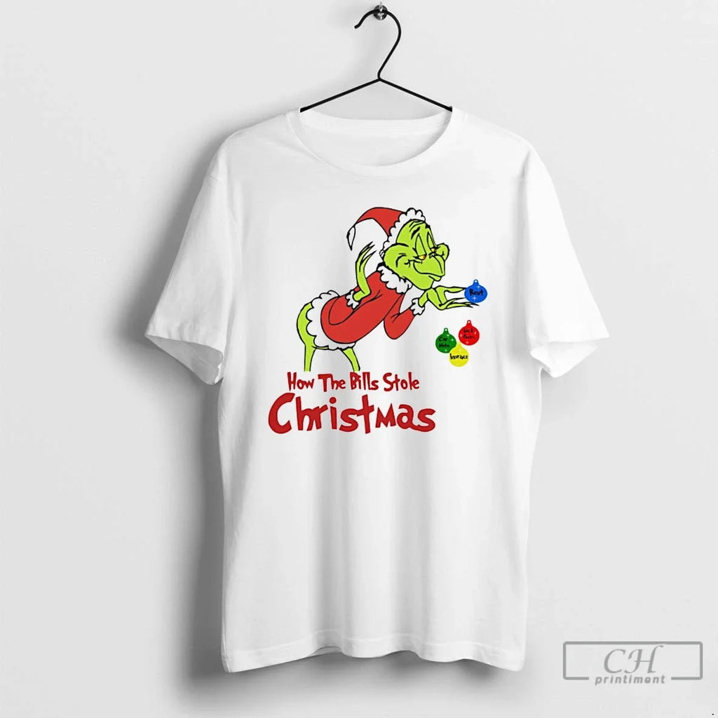 Classic The Grinch How Bills Stole Christmas White - Adult & Kids T-Shirts, Sweatshirts & Hoodies apparel design preview 1