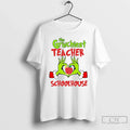 Classic The Grinchiest Teacher Schoolhouse Christmas - Adult & Kids T-Shirts, Sweatshirts & Hoodies apparel design preview 1