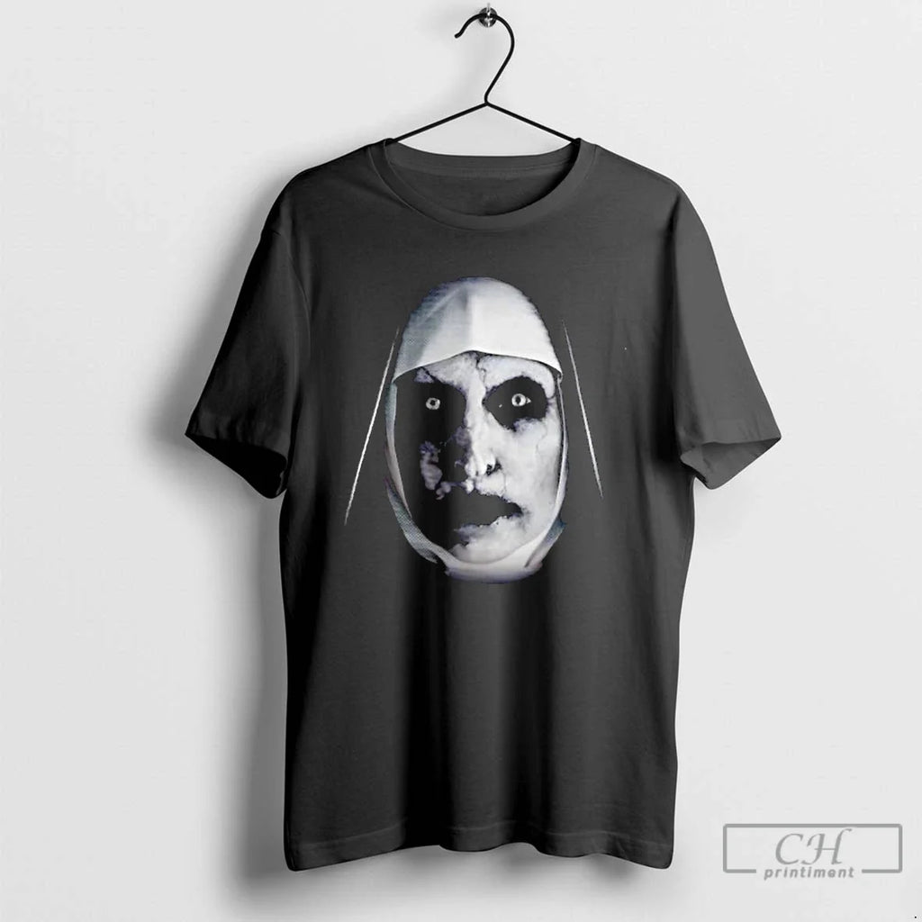 Classic The Nun Big Face Graphic Halloween - Adult & Kids T-Shirts, Sweatshirts & Hoodies apparel design preview 1