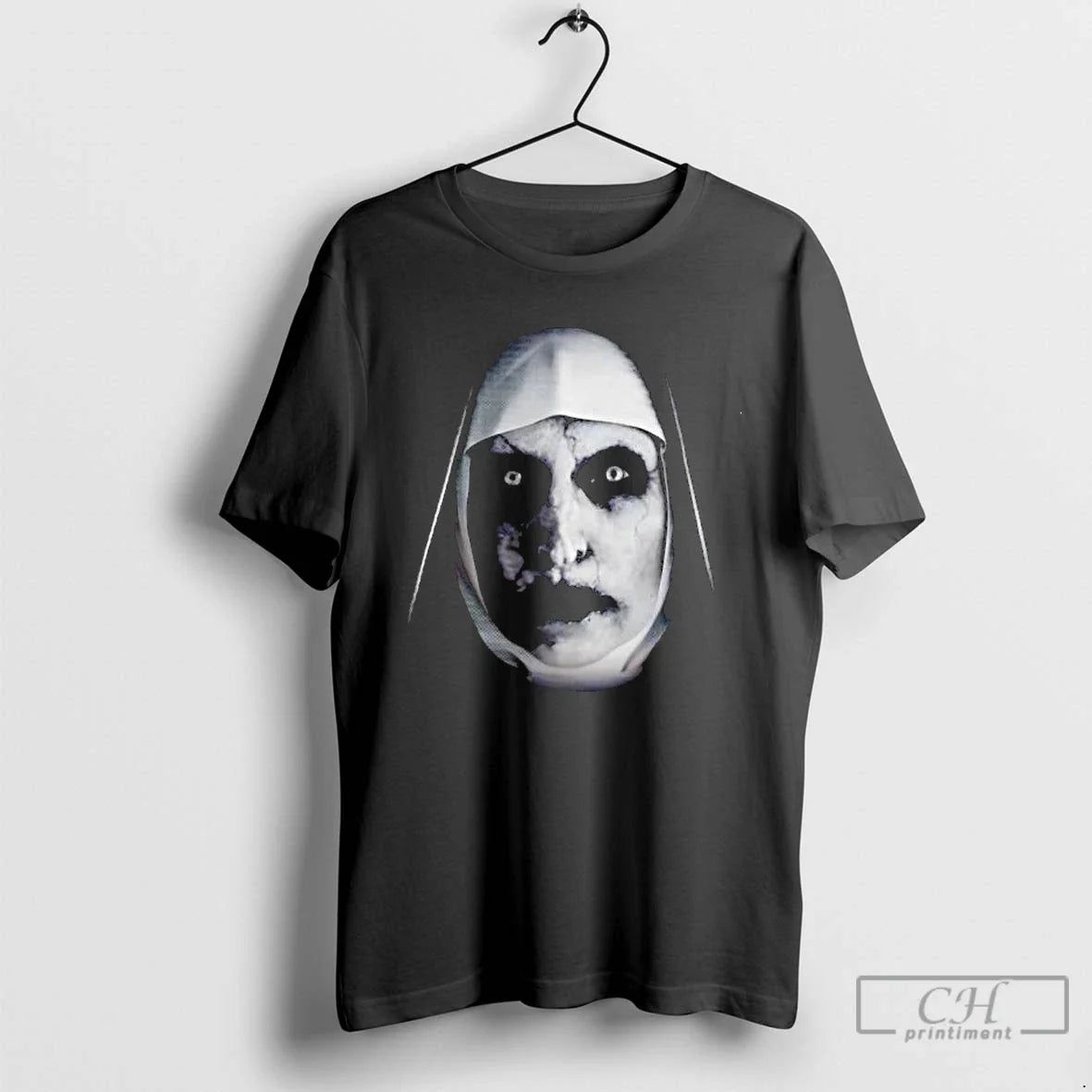 Classic The Nun Big Face Graphic Halloween - Adult & Kids T-Shirts, Sweatshirts & Hoodies apparel design preview 1