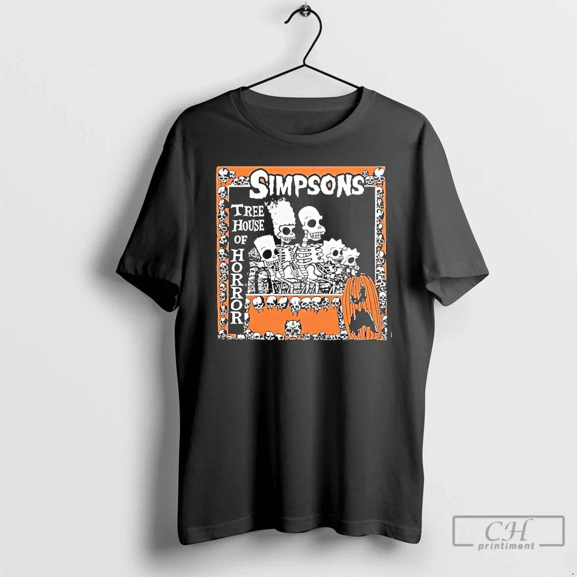 Classic The Simpsons Treehouse Of Horror Skeletons - Adult & Kids T-Shirts, Sweatshirts & Hoodies apparel design preview 1