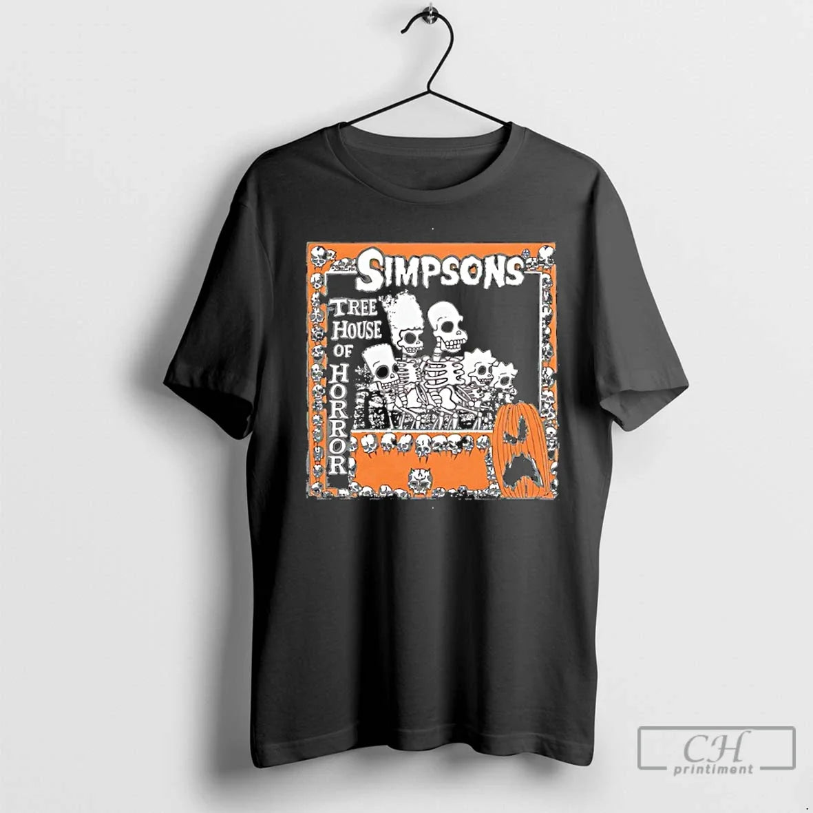 Classic The Simpsons Treehouse Of Horror Skeletons - Adult & Kids T-Shirts, Sweatshirts & Hoodies apparel design preview 1