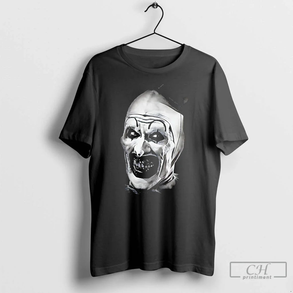 Classic The Terrifier Horror Character Big Face - Adult & Kids T-Shirts, Sweatshirts & Hoodies apparel design preview 1