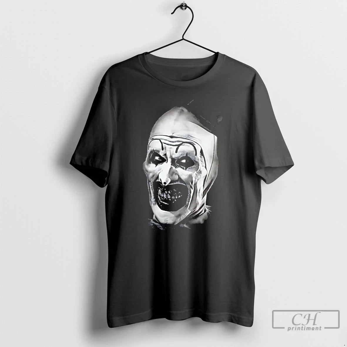 Classic The Terrifier Horror Character Big Face - Adult & Kids T-Shirts, Sweatshirts & Hoodies apparel design preview 1