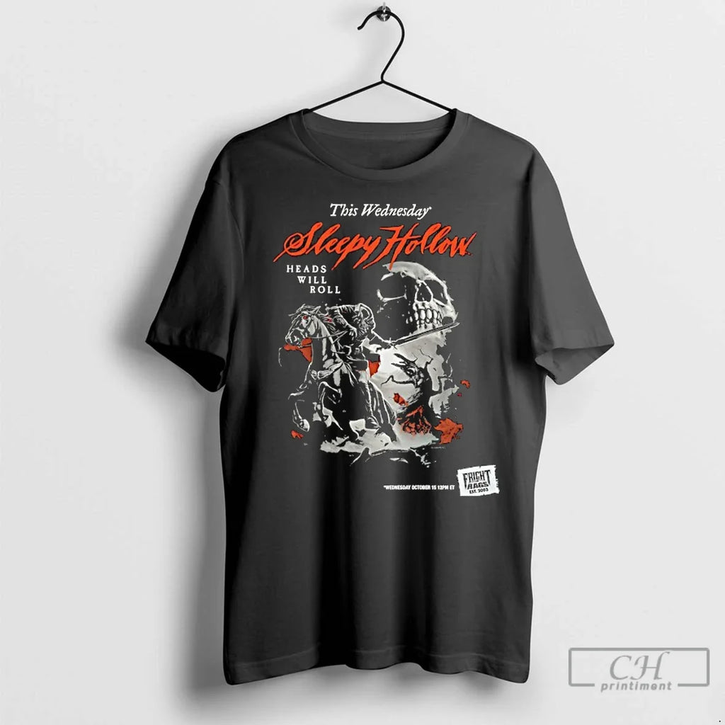 Classic This Wednesday Heads Will Roll October 15 - Adult & Kids T-Shirts, Sweatshirts & Hoodies apparel design preview 1