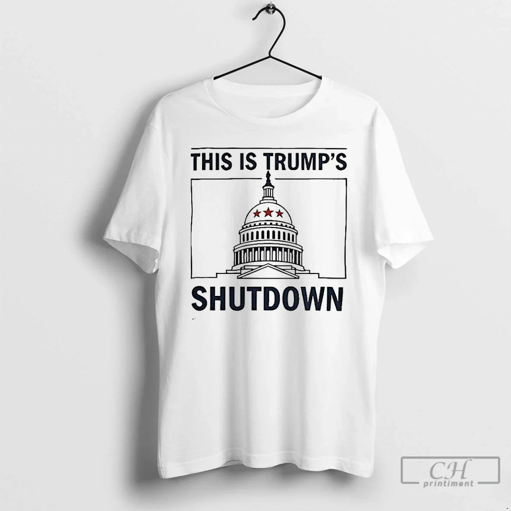 Classic This Is Trump Shutdown White House 2025 - Adult & Kids T-Shirts, Sweatshirts & Hoodies apparel design preview 1