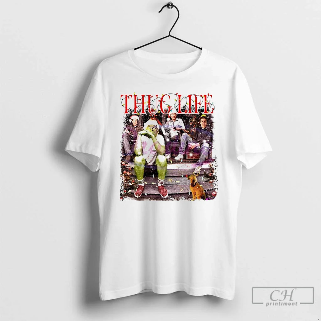 Classic Thug Life Christmas Grinch Friends Movie - Adult & Kids T-Shirts, Sweatshirts & Hoodies apparel design preview 1