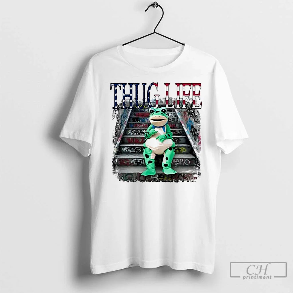 Classic Thug Life Portland Frog Protest - Adult & Kids T-Shirts, Sweatshirts & Hoodies apparel design preview 1