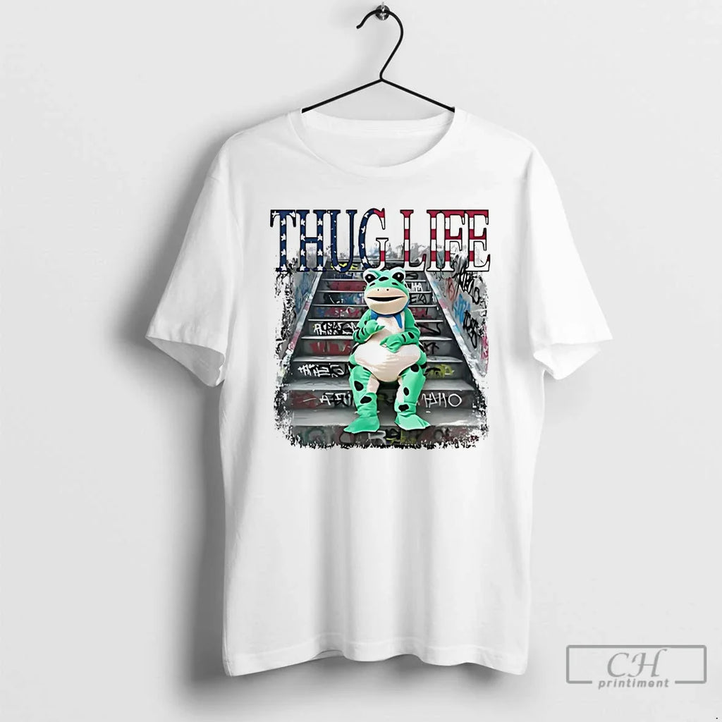 Classic Thug Life Portland Frog Protest - Adult & Kids T-Shirts, Sweatshirts & Hoodies apparel design preview 1