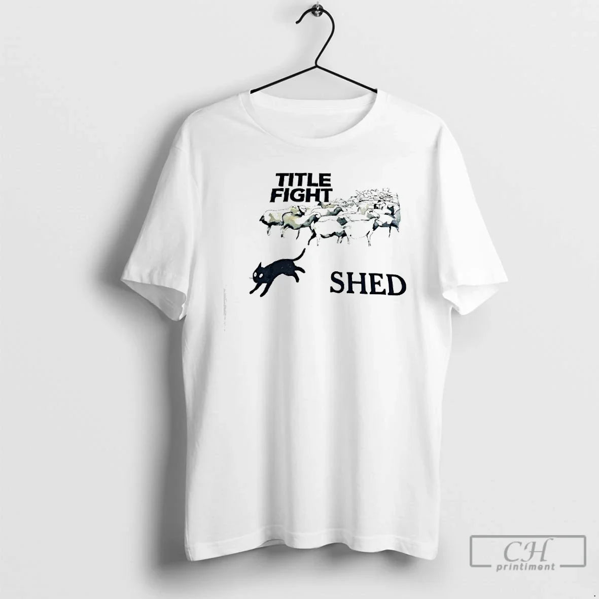 Classic Title Fight Shed Sheep And Cat - Adult & Kids T-Shirts, Sweatshirts & Hoodies apparel design preview 1